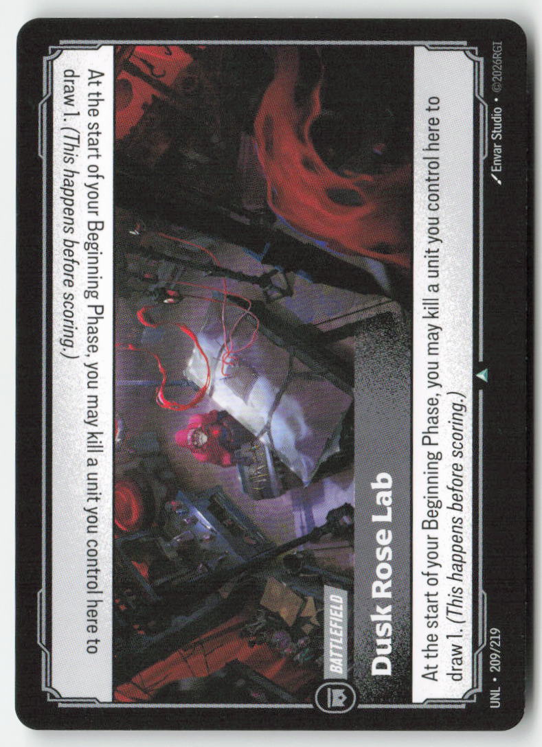 Dusk Rose Lab #209/219 - Unleashed - Riftbound - Uncommon - Lightly Played