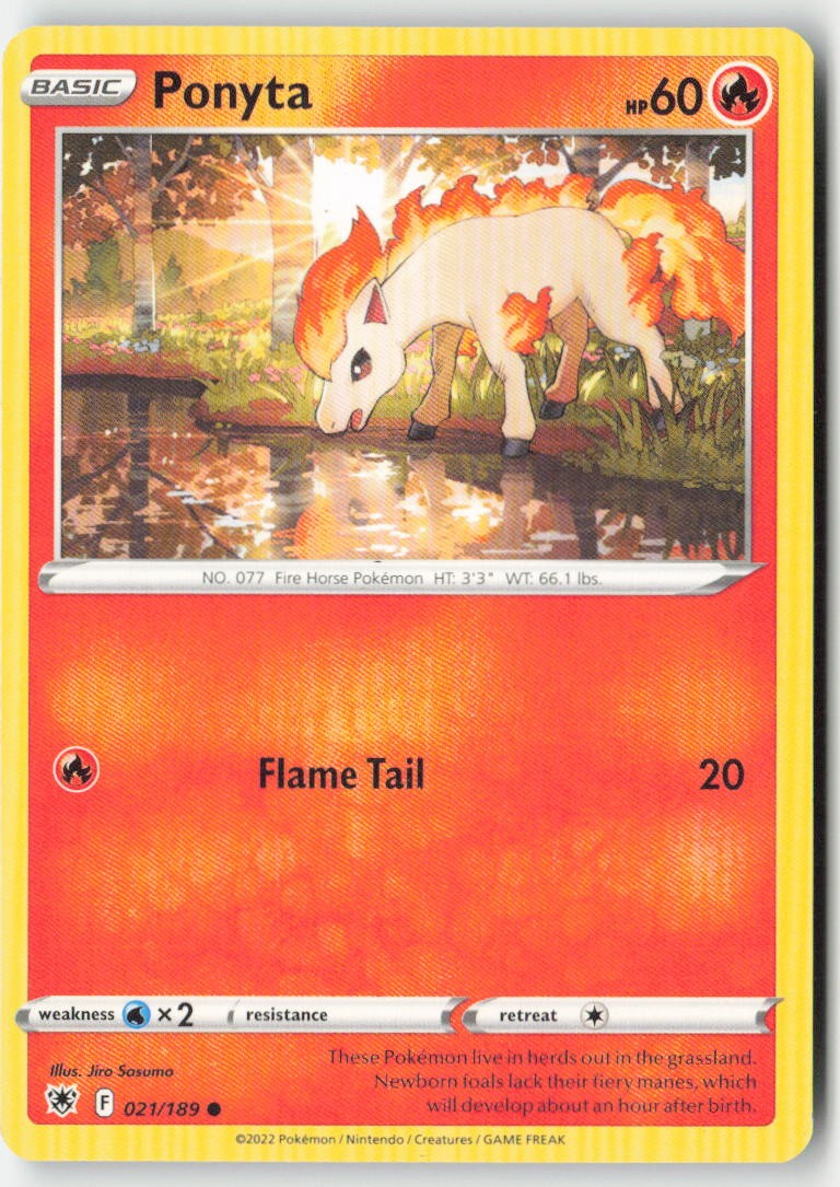 Ponyta 021/189 Regular Astral Radiance Moderately Played
