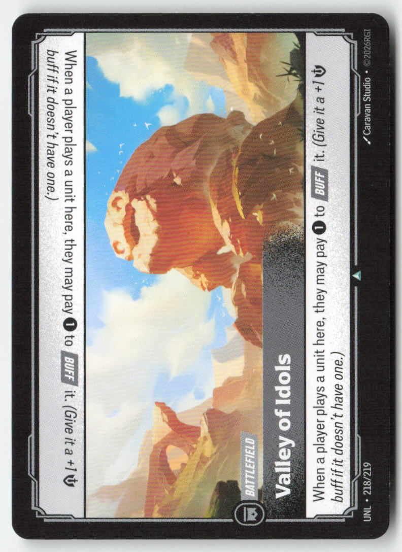 Valley of Idols #218/219 - Unleashed - Riftbound - Uncommon - Lightly Played