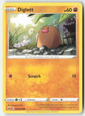 Diglett 92/202 Regular Sword & Shield Moderately Played