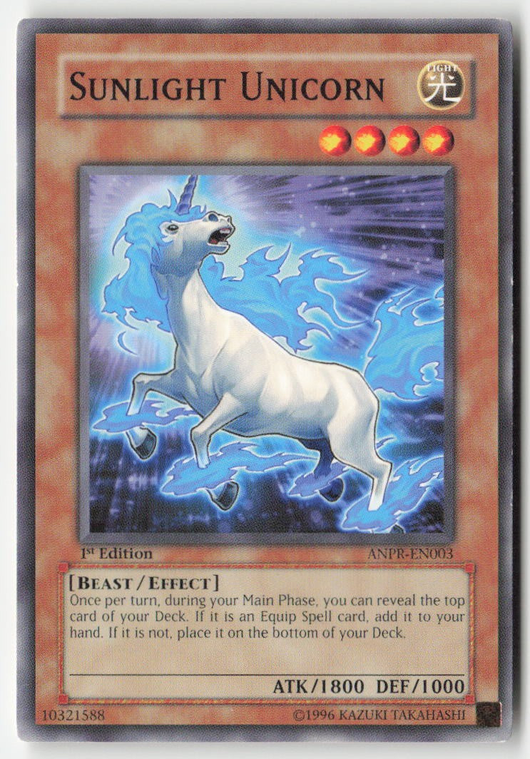 Sunlight Unicorn ANPR-EN003 1st Edition Common Moderately Played