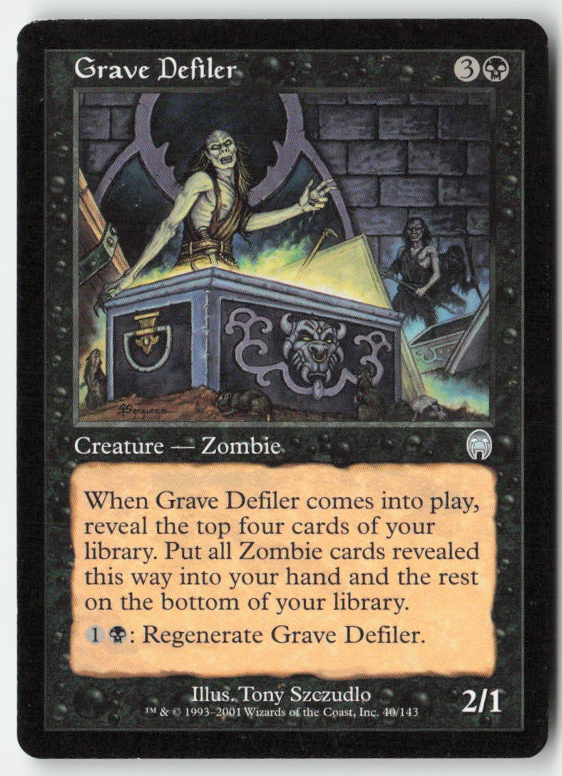 Grave Defiler APC 40 Uncommon Moderately Played