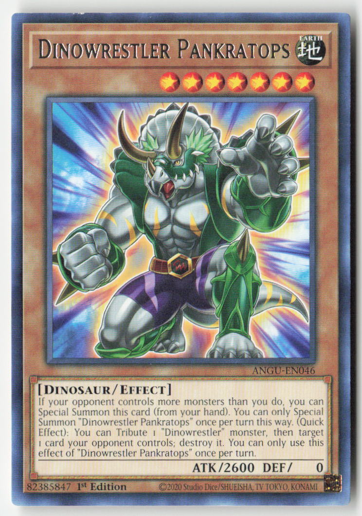 Dinowrestler Pankratops ANGU-EN046 1st Edition Rare Moderately Played