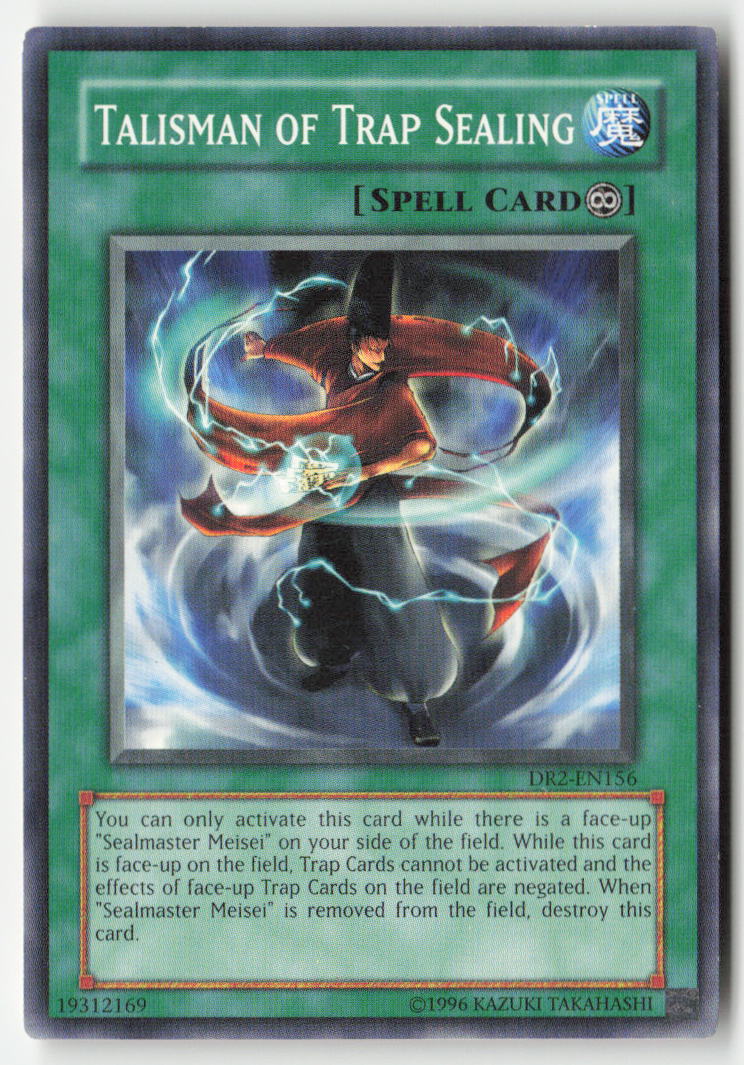 Talisman of Trap Sealing DR2-EN156 Unlimited Common Moderately Played, Front