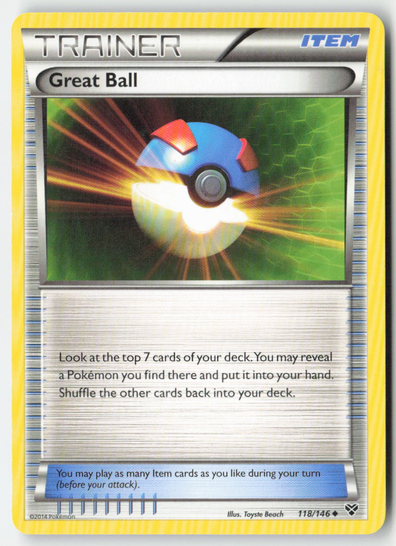 Great Ball 118/146 Regular XY Moderately Played