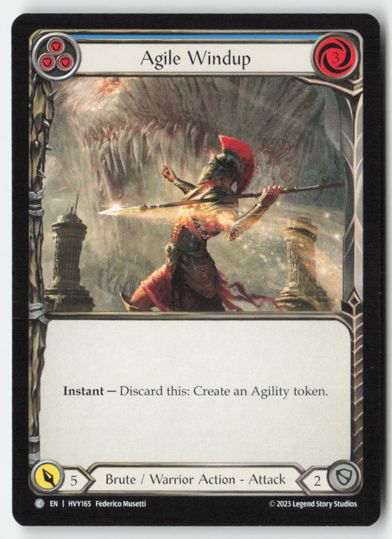 Agile Windup (Blue) #HVY165 - Heavy Hitters - Flesh and Blood - Common - Near Mint
