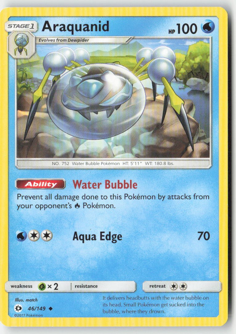 Araquanid 46/149 Regular Sun & Moon Moderately Played