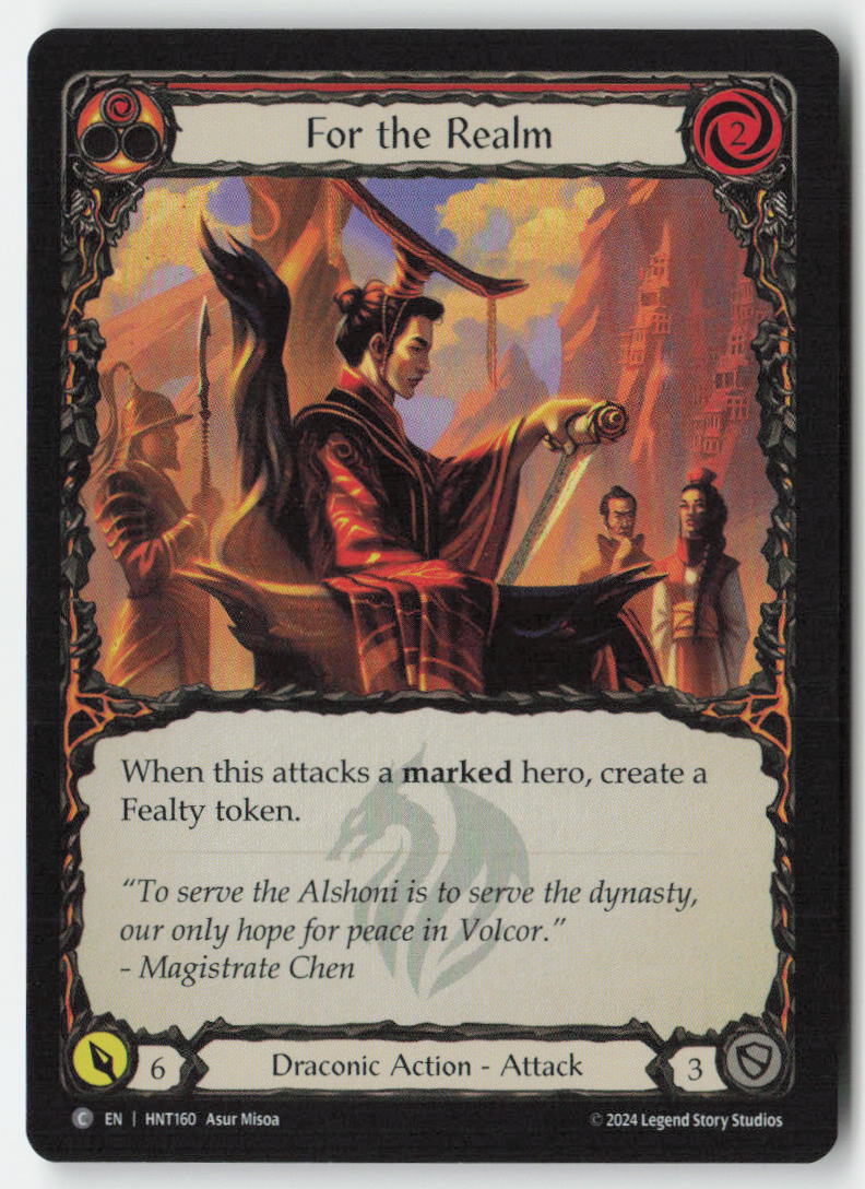 For the Realm #HNT160 - The Hunted - Flesh and Blood - Common - Near Mint