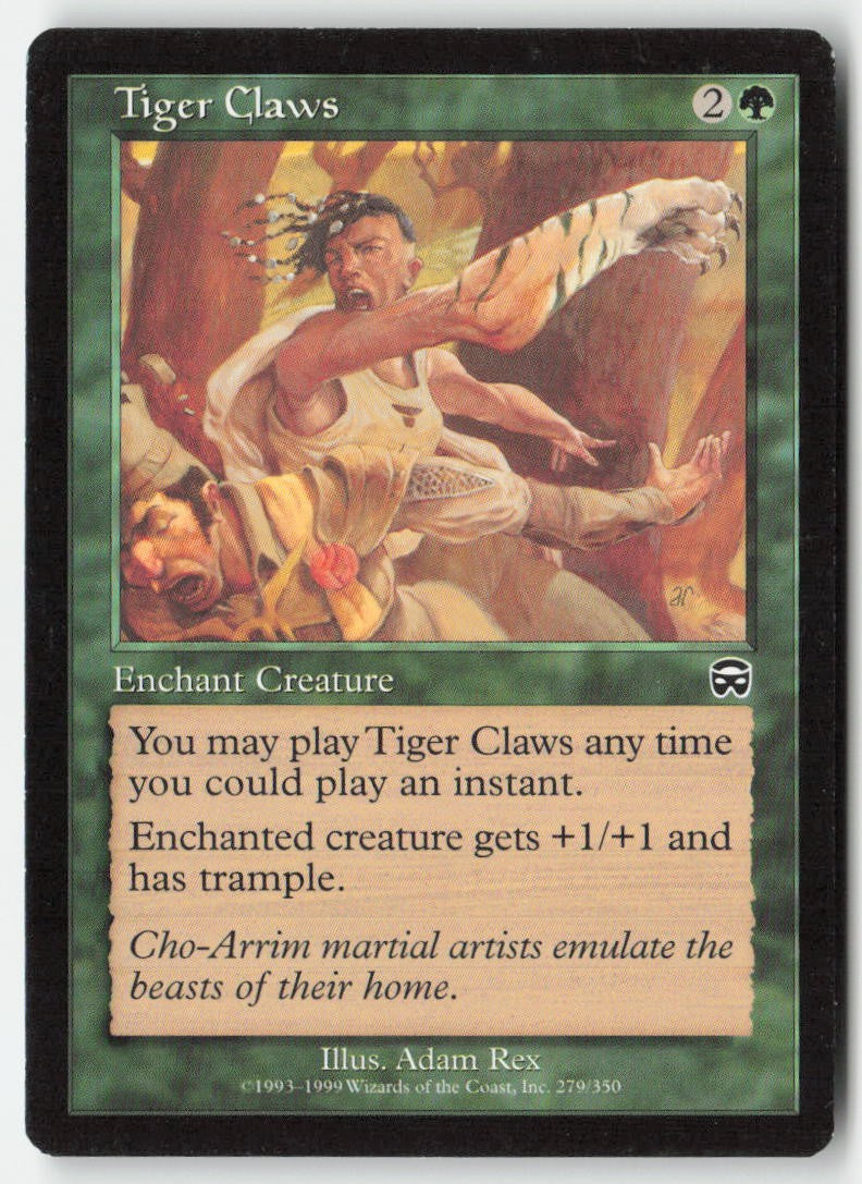 Tiger Claws MMQ 279 Common Moderately Played