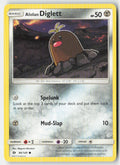 Alolan Diglett 86/149 Regular Sun & Moon Moderately Played