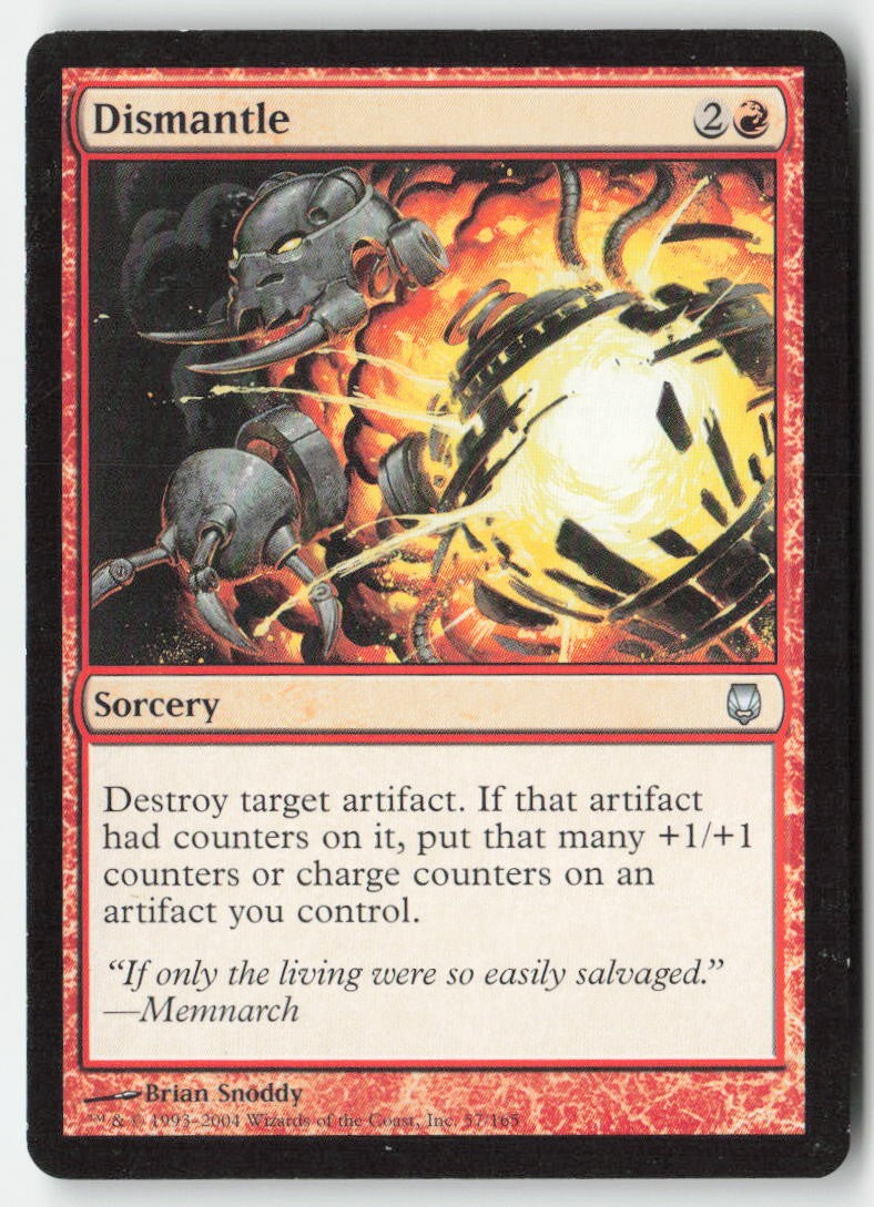 Dismantle DST 57 Uncommon Moderately Played, Front