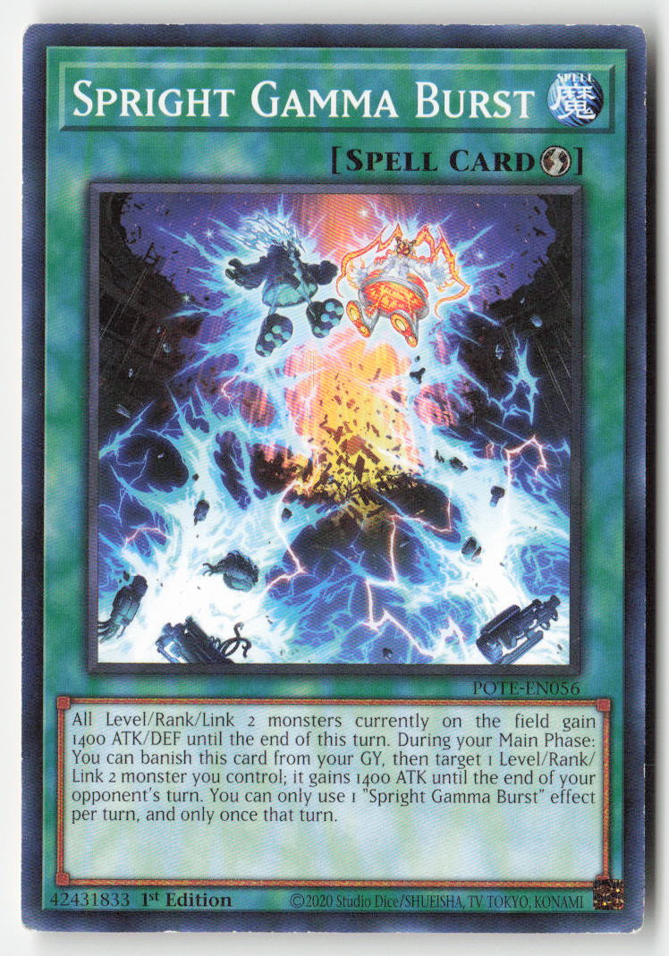 Spright Gamma Burst POTE-EN056 1st Edition Common Moderately Played