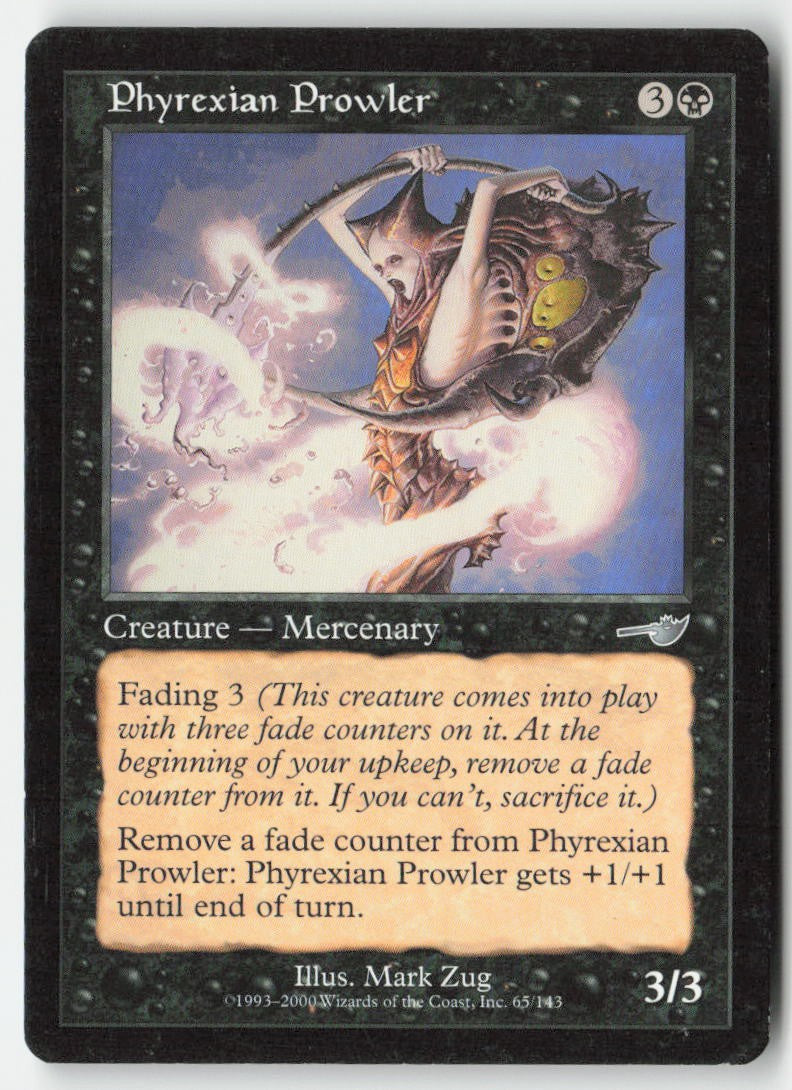 Phyrexian Prowler NEM 65 Uncommon Moderately Played