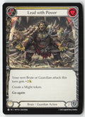 Lead with Power (Yellow) #HVY153 - Heavy Hitters - Flesh and Blood - Common - Near Mint