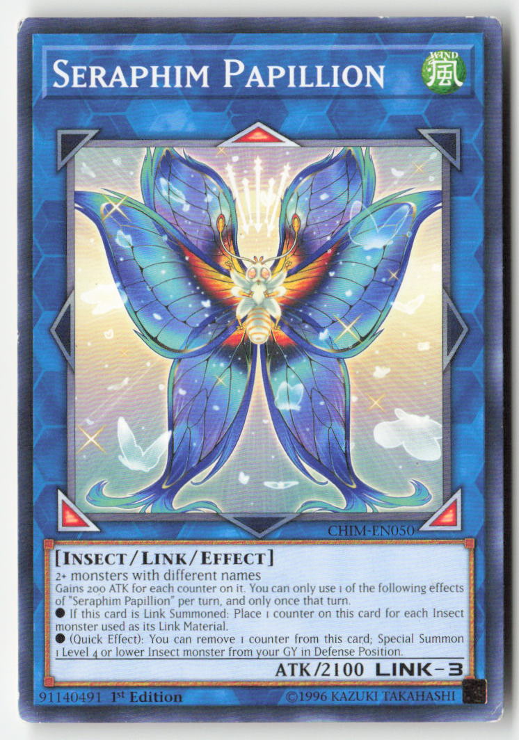 Seraphim Papillion CHIM-EN050 1st Edition Common Moderately Played