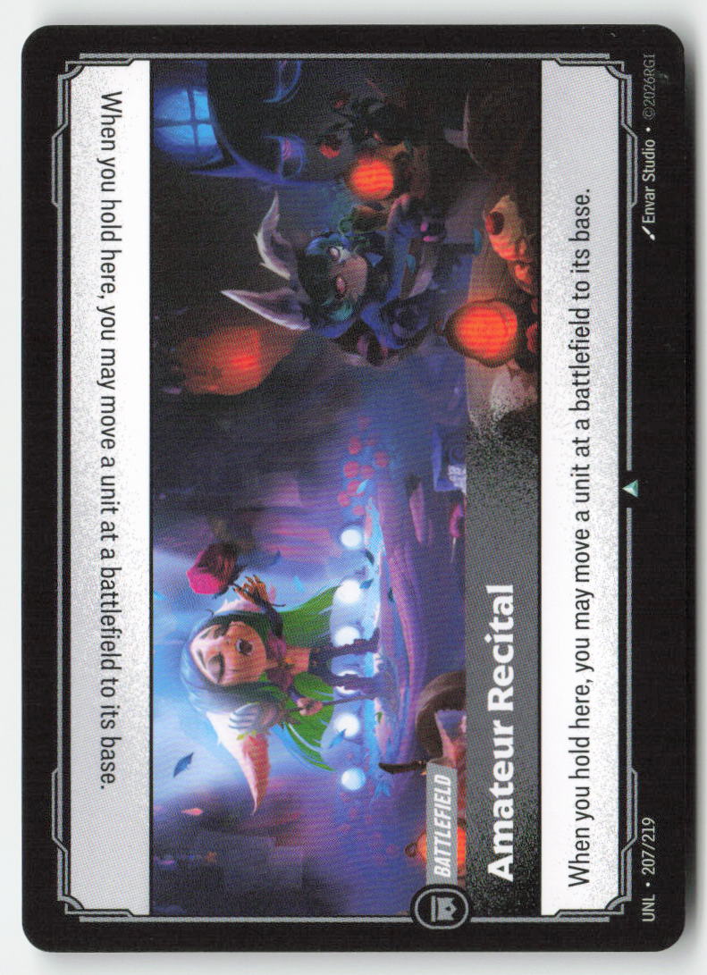 Amateur Recital #207/219 - Unleashed - Riftbound - Uncommon - Lightly Played