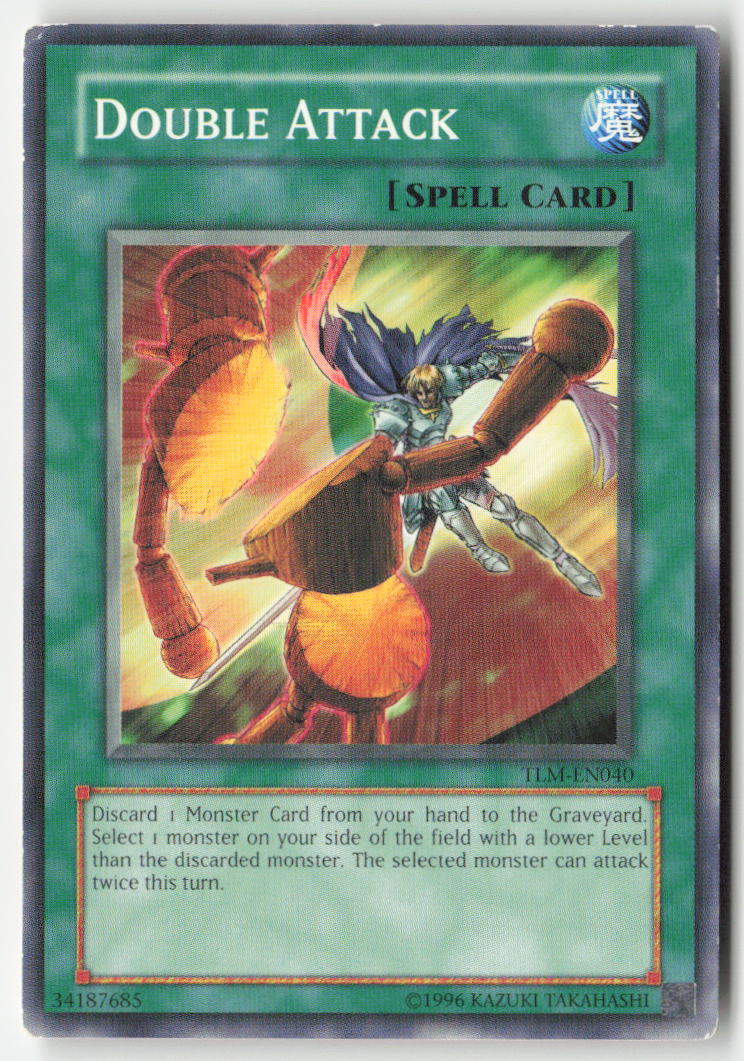 Double Attack TLM-EN040 Unlimited Common Moderately Played, Front
