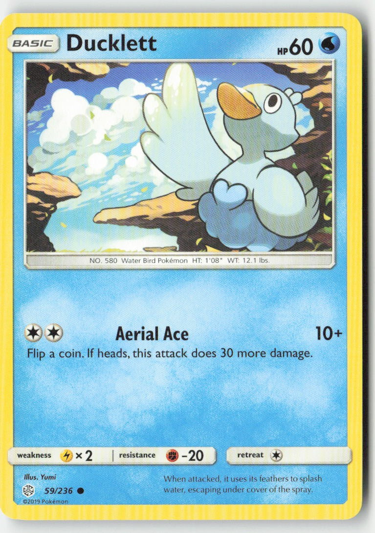 Ducklett 59/236 Regular Cosmic Eclipse Moderately Played