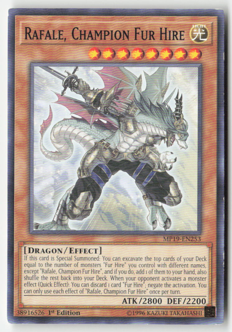 Rafale, Champion Fur Hire MP19-EN253 1st Edition Common Moderately Played