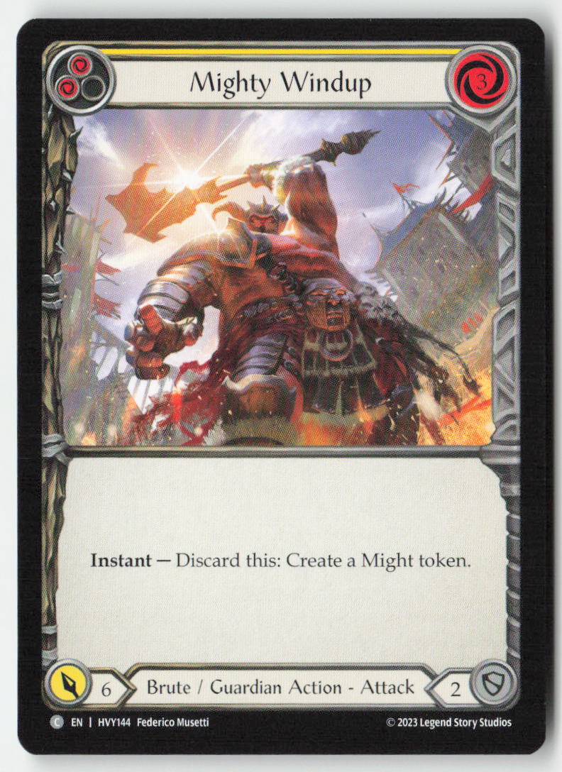 Mighty Windup (Yellow) #HVY144 - Heavy Hitters - Flesh and Blood - Common - Near Mint