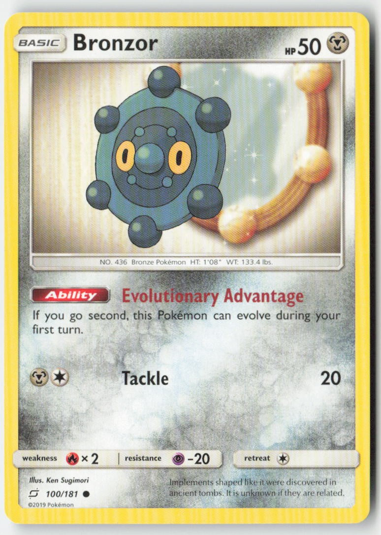 Bronzor 100/181 Regular Team Up Moderately Played