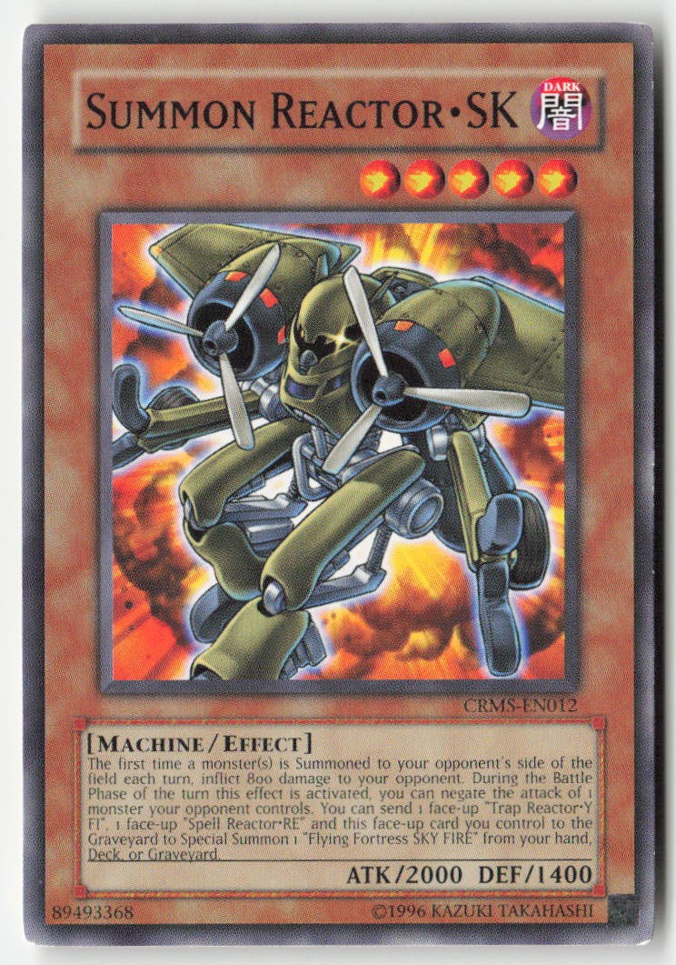Summon Reactor SK CRMS-EN012 Unlimited Common Moderately Played