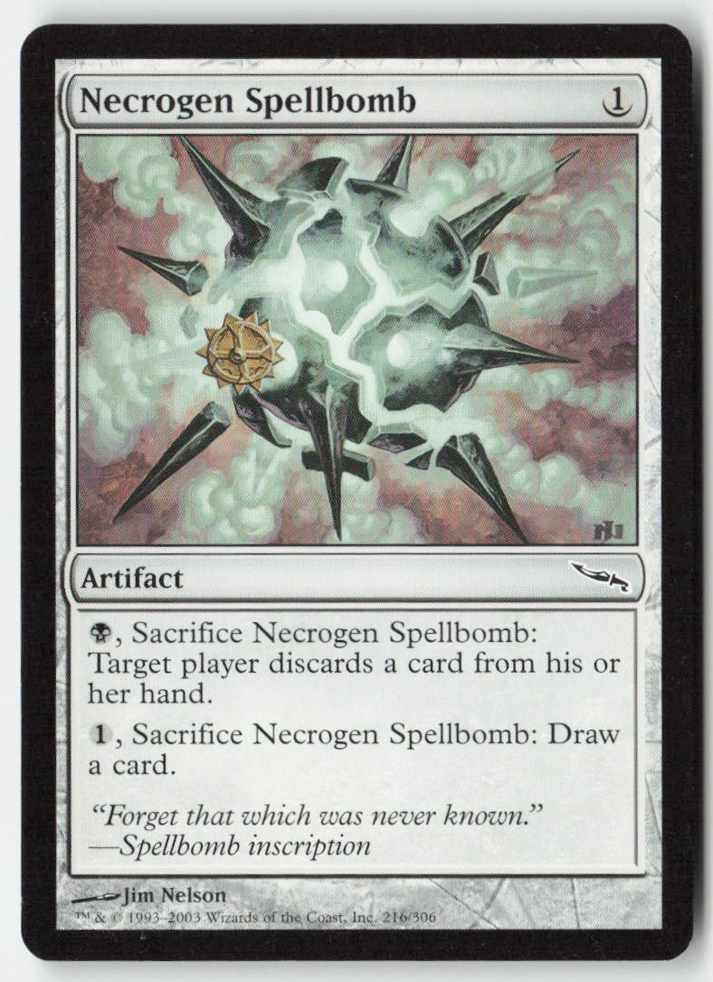 Necrogen Spellbomb MRD 216 Common Moderately Played