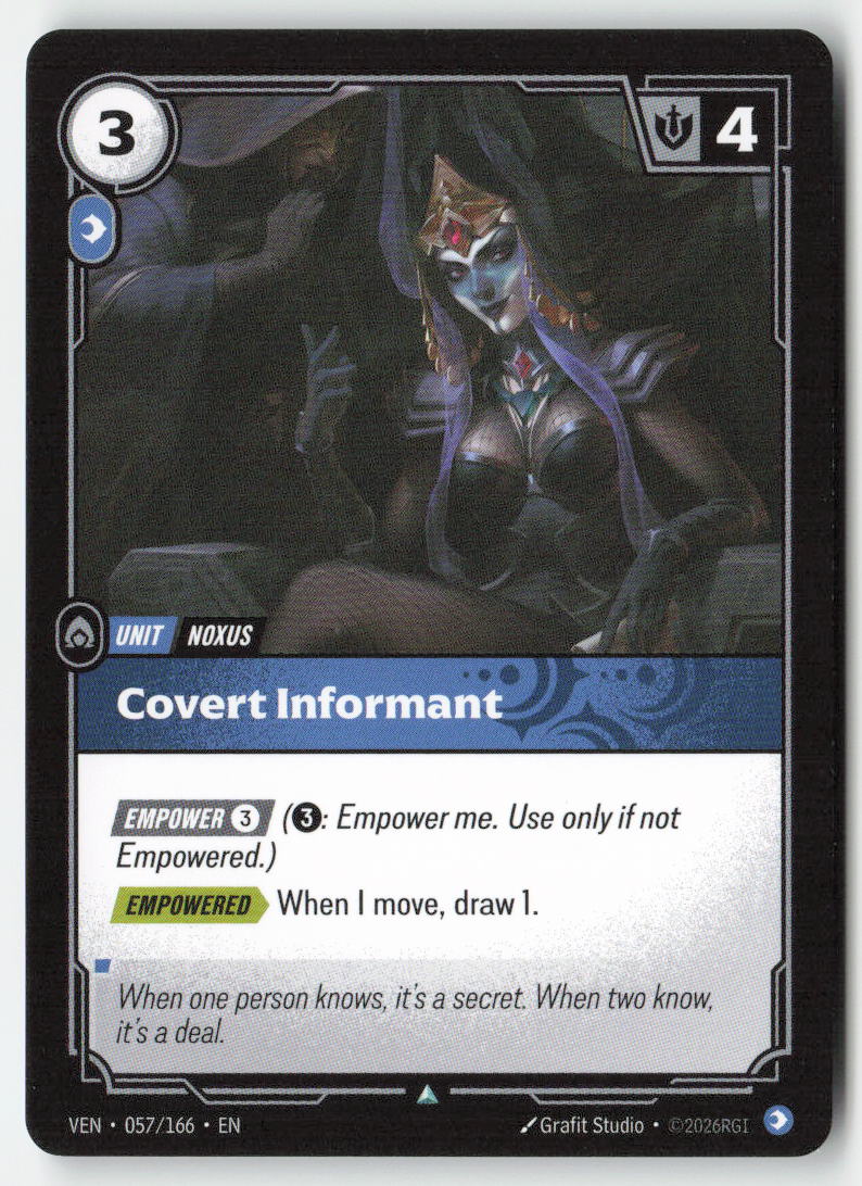 Covert Informant #057/166 - Vendetta - Riftbound - Uncommon - Lightly Played