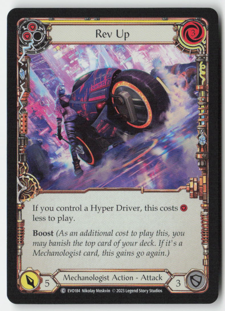 Rev Up (Yellow) #EVO184 - Bright Lights - Flesh and Blood - Common - Near Mint