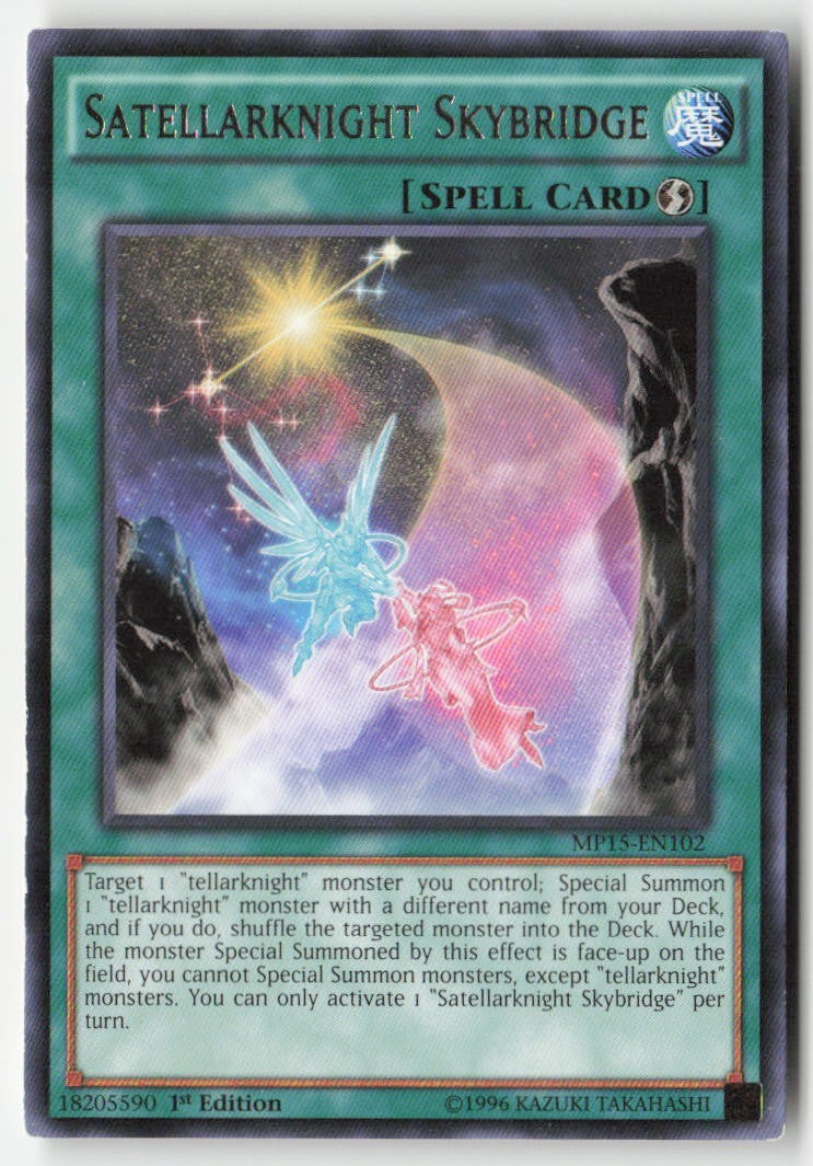 Satellarknight Skybridge MP15-EN102 1st Edition Rare Moderately Played