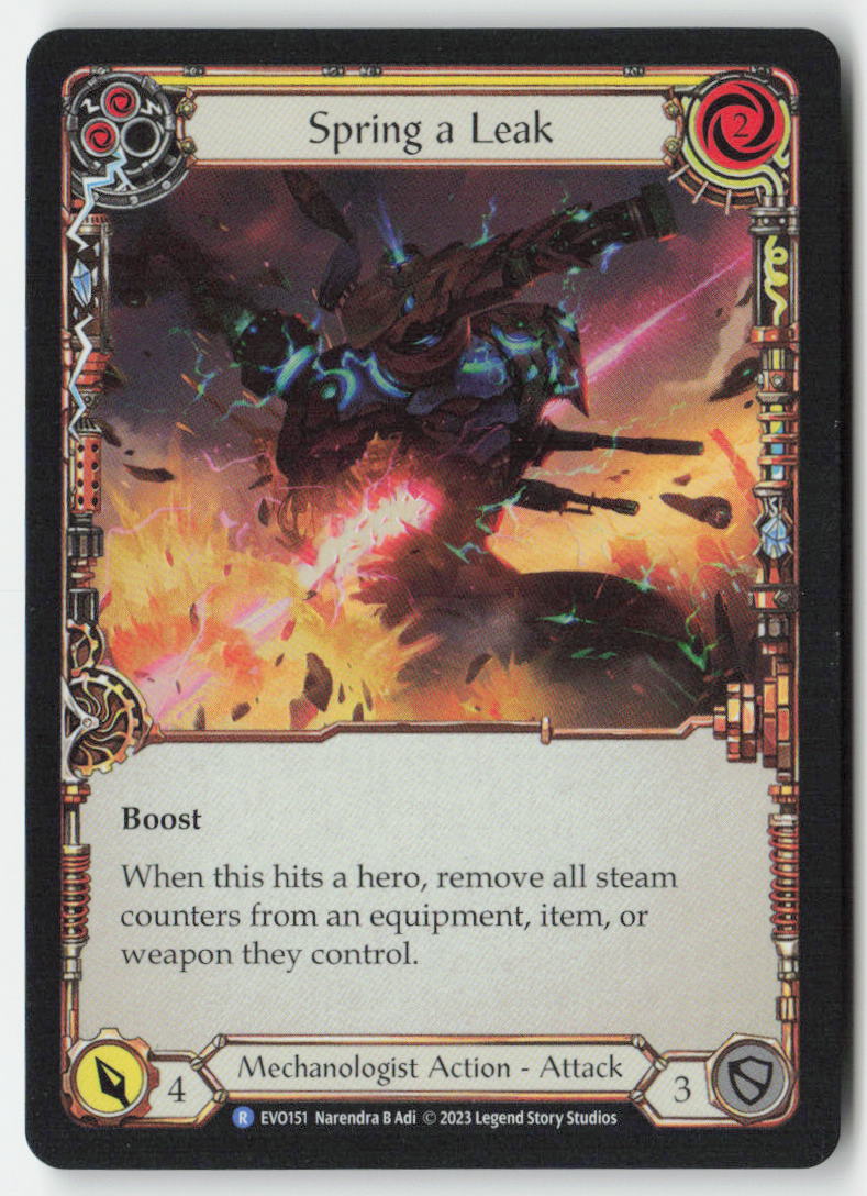 Spring a Leak (Yellow) #EVO151 - Bright Lights - Flesh and Blood - Rare - Near Mint