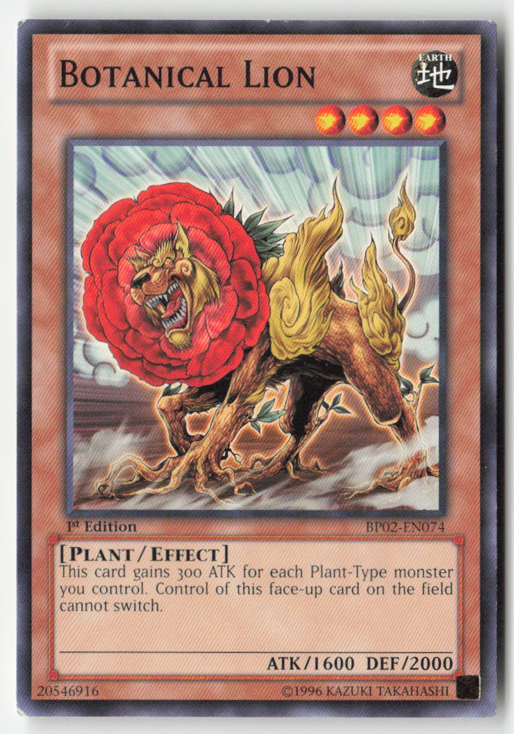 Botanical Lion BP02-EN074 1st Edition Common Moderately Played