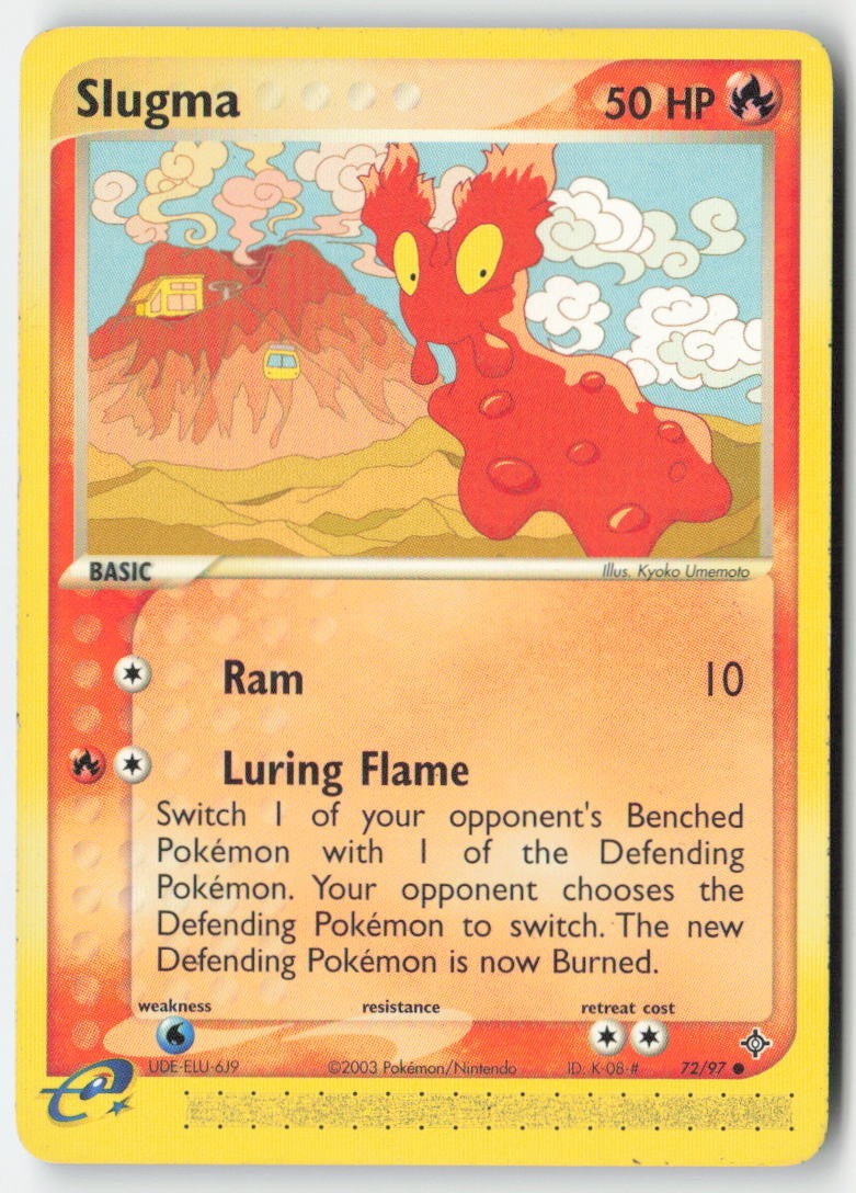 Slugma 72/97 Regular Dragon Moderately Played