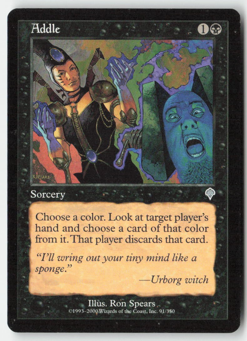 Addle INV 91 Uncommon Moderately Played