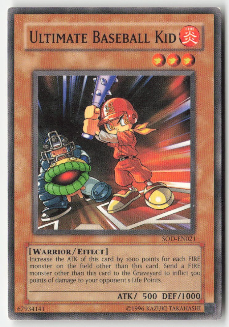 Ultimate Baseball Kid SOD-EN021 Unlimited Common Moderately Played