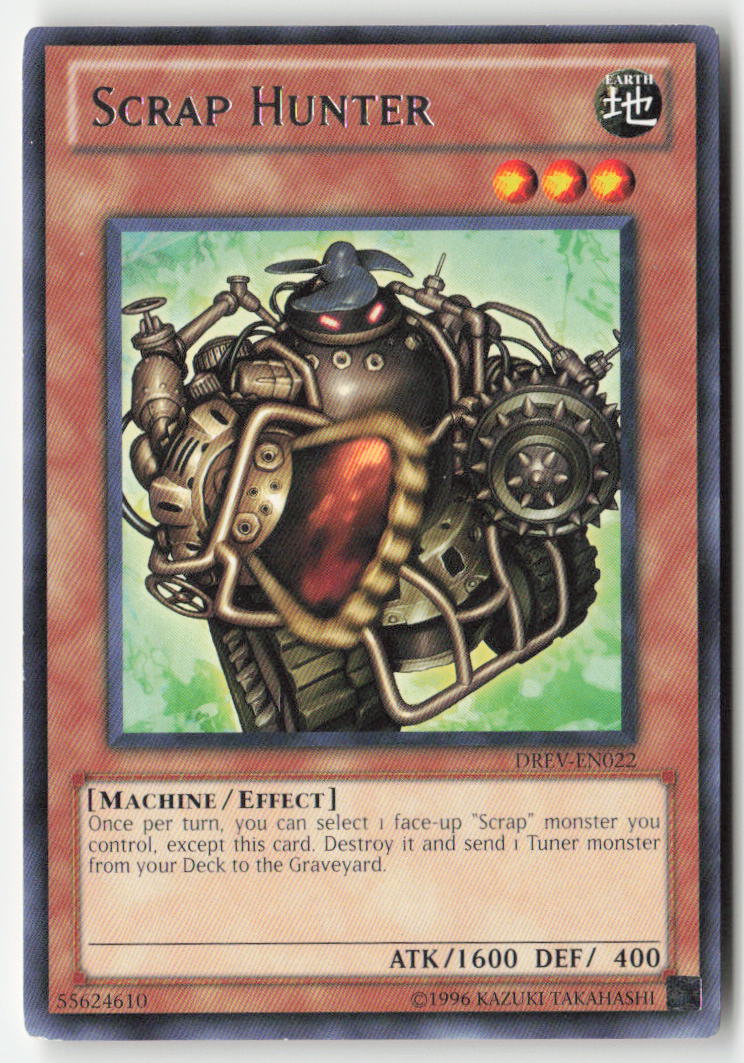 Scrap Hunter DREV-EN022 Unlimited Rare Moderately Played, Front