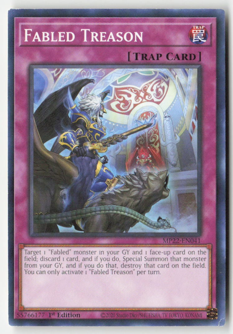 Fabled Treason MP22-EN041 1st Edition Common Moderately Played