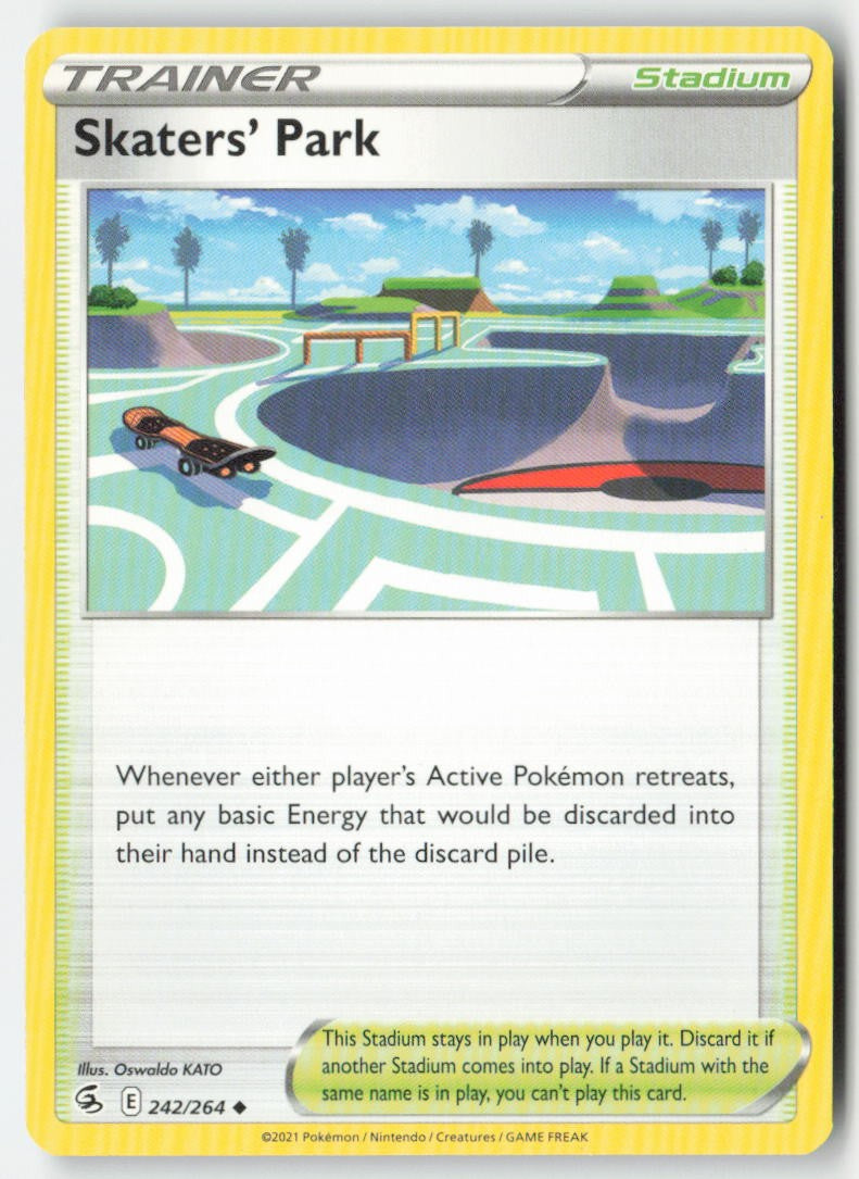 Skaters' Park 242/264 Regular Fusion Strike Moderately Played, Front