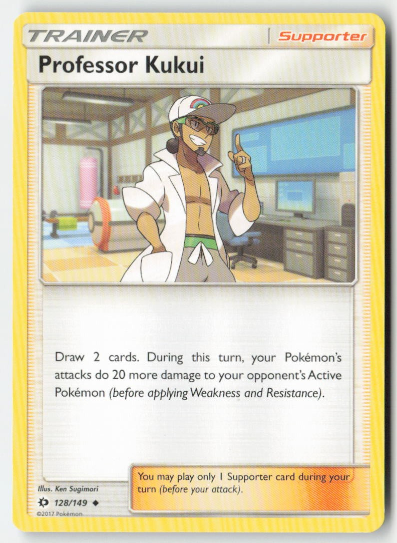 Professor Kukui 128/149 Regular Sun & Moon Moderately Played