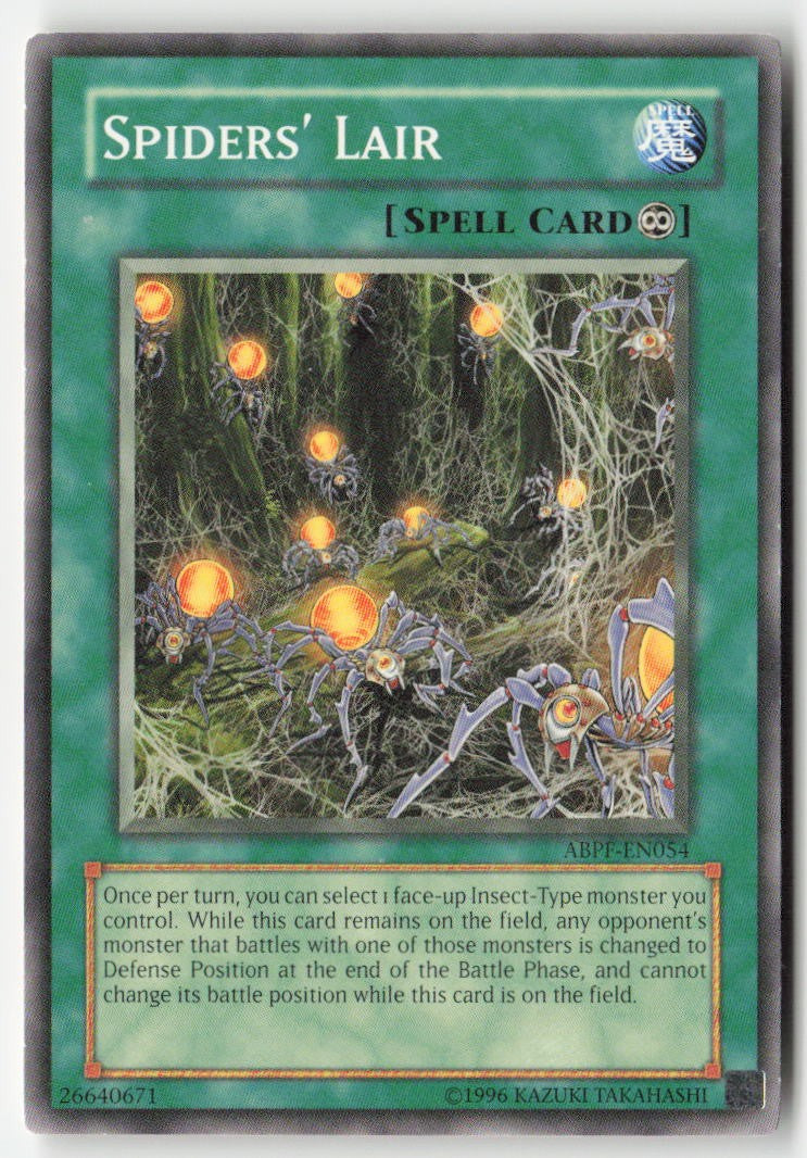 Spiders' Lair ABPF-EN054 Unlimited Common Moderately Played
