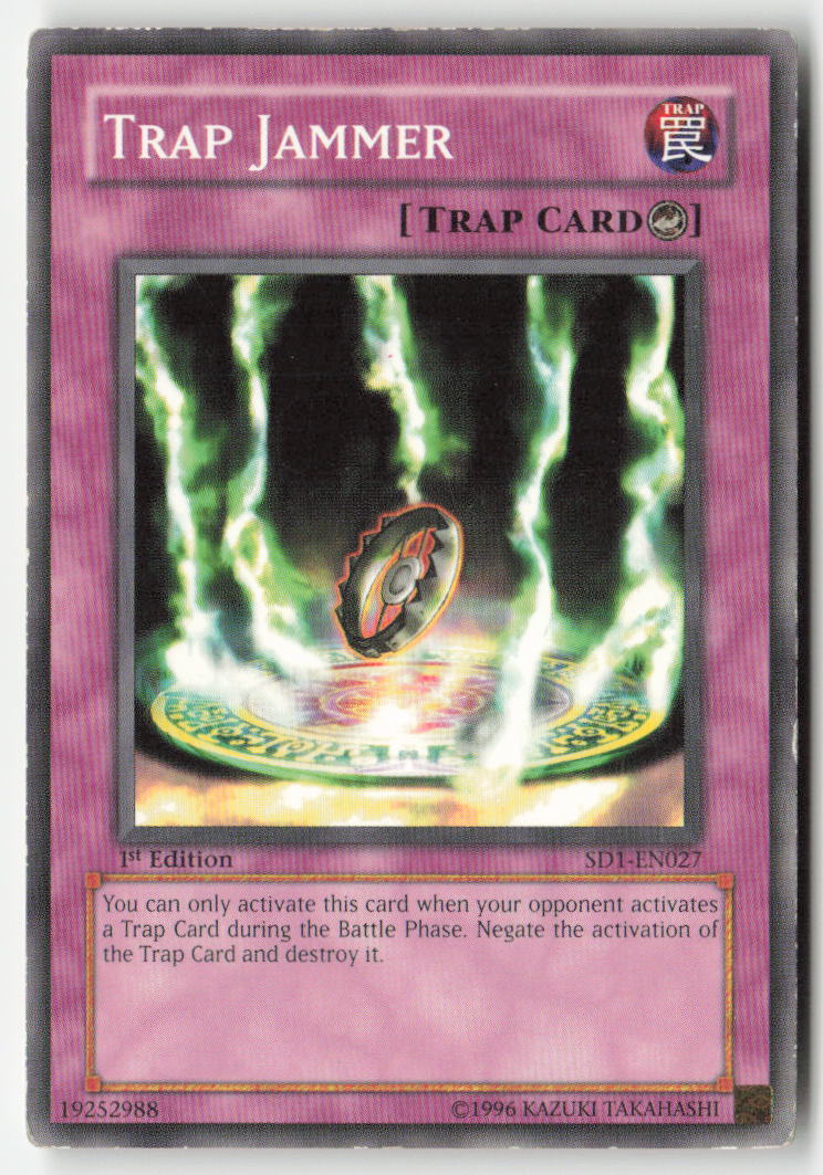 Trap Jammer SD1-EN027 1st Edition Common Moderately Played