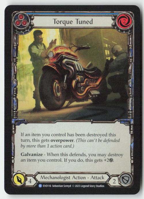 Torque Tuned (Blue) #EVO116 - Bright Lights - Flesh and Blood - Rare - Near Mint