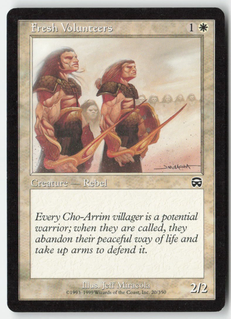 Fresh Volunteers MMQ 20 Common Moderately Played