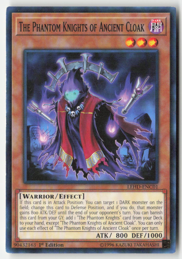 The Phantom Knights of Ancient Cloak LEHD-ENC01 1st Edition Common Moderately Played