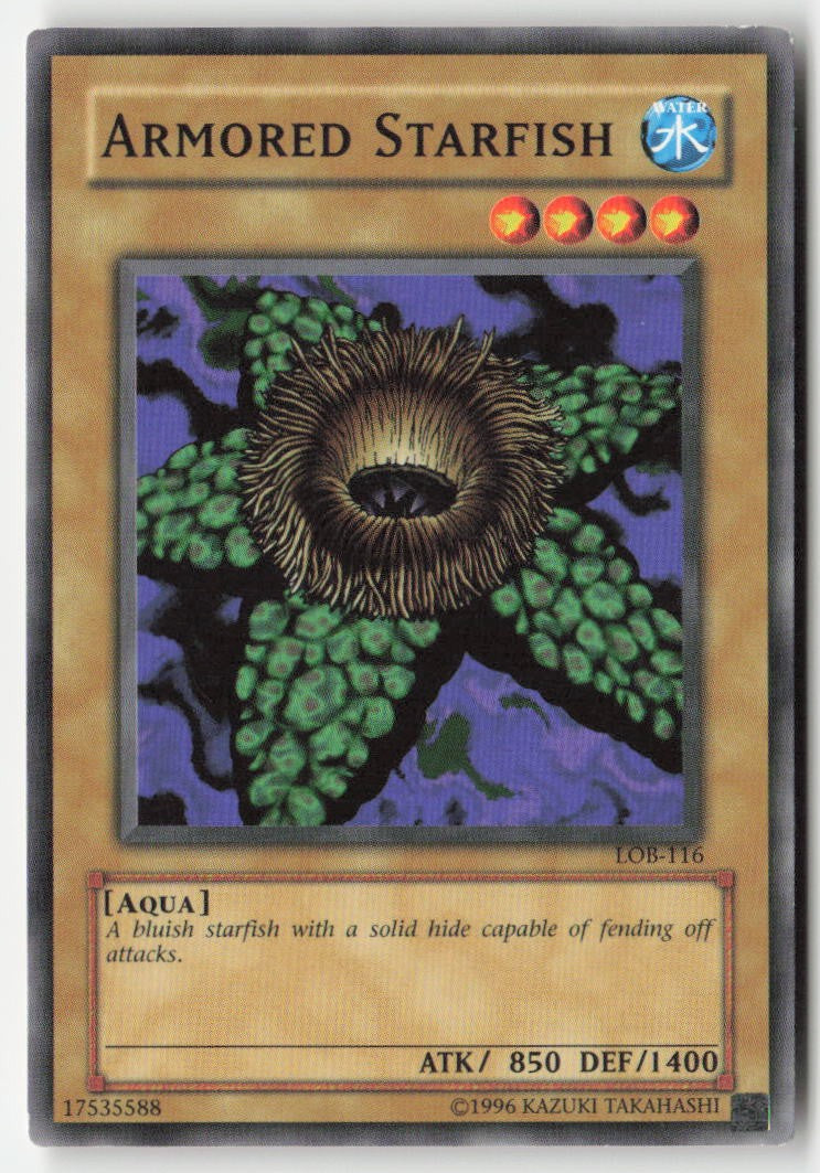 Armored Starfish LOB-116 Unlimited Common Moderately Played