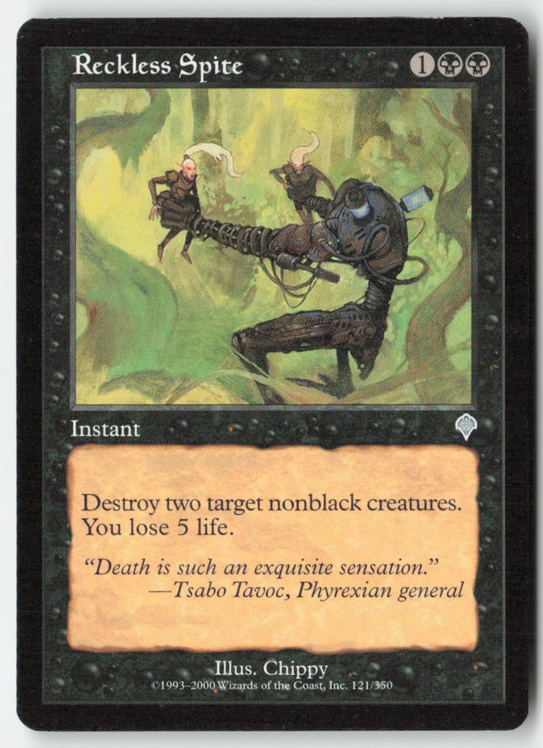 Reckless Spite INV 121 Uncommon Moderately Played