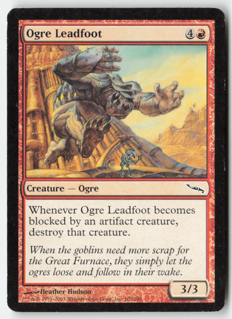 Ogre Leadfoot MRD 102 Common Moderately Played