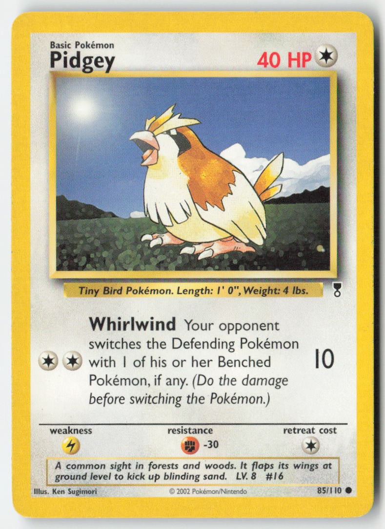Pidgey 85/110 Regular Legendary Collection Moderately Played