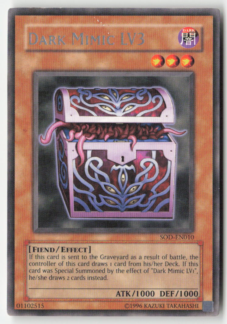 Dark Mimic LV3 SOD-EN010 Unlimited Rare Moderately Played