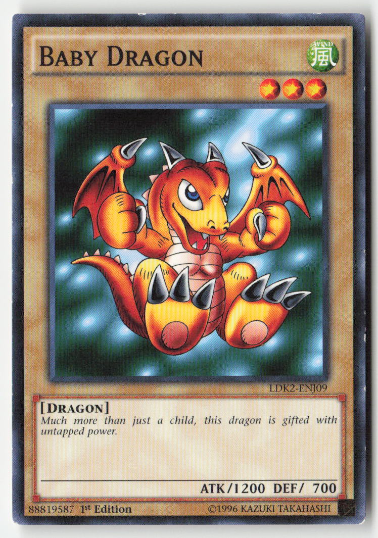 Baby Dragon LDK2-ENJ09 1st Edition Common Moderately Played, Front